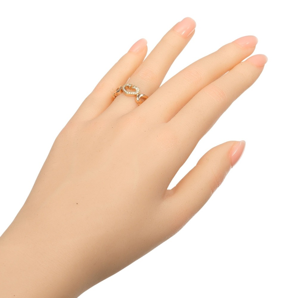 CARTIER 18k Gold Diamond Heart Ring - Picture 2 of 11